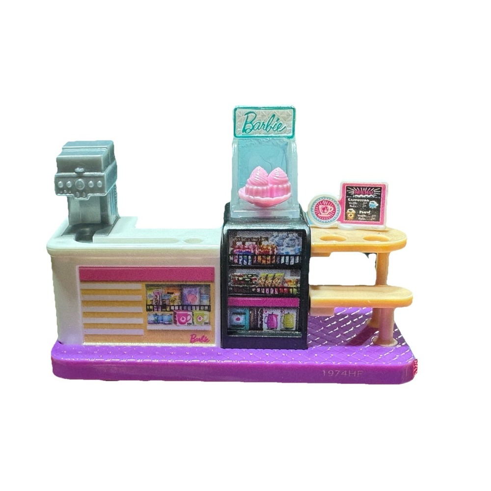 Mattel‎ Barbie 2019 You Can Be Anything Coffee Shop GMW30 - Not Complete - EUC